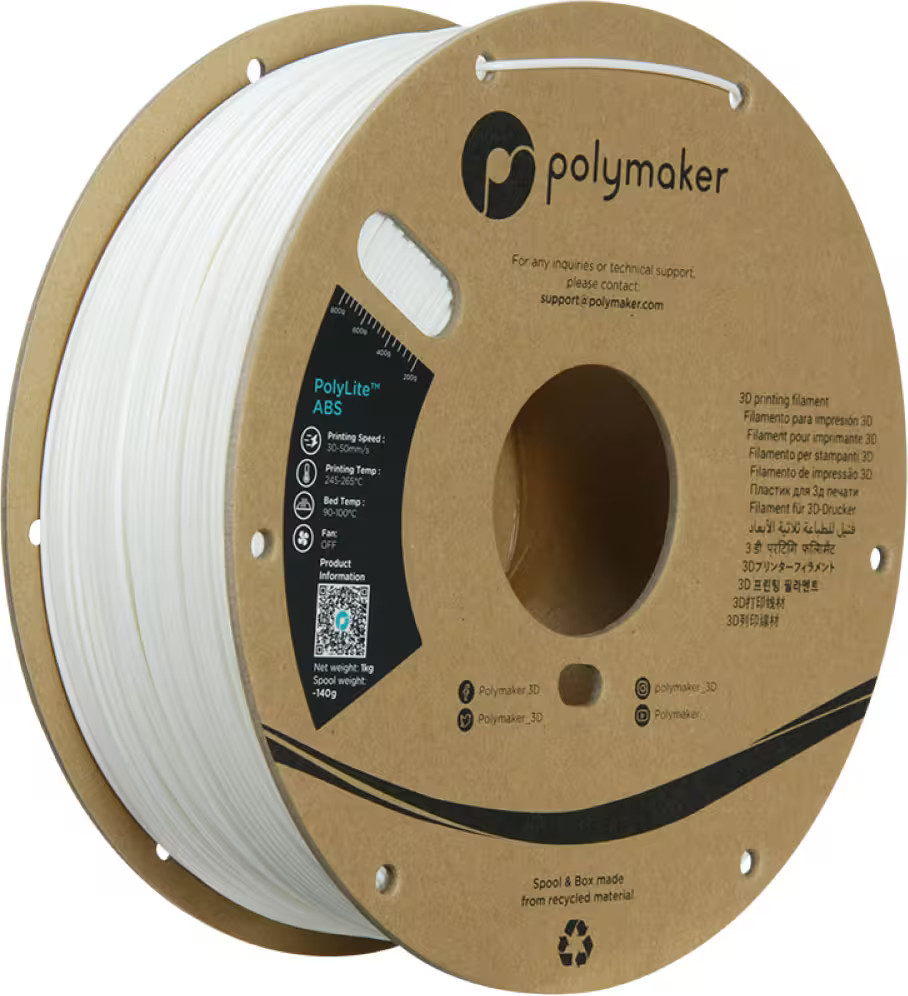 Polymaker - ABS Filament - White 4690₽