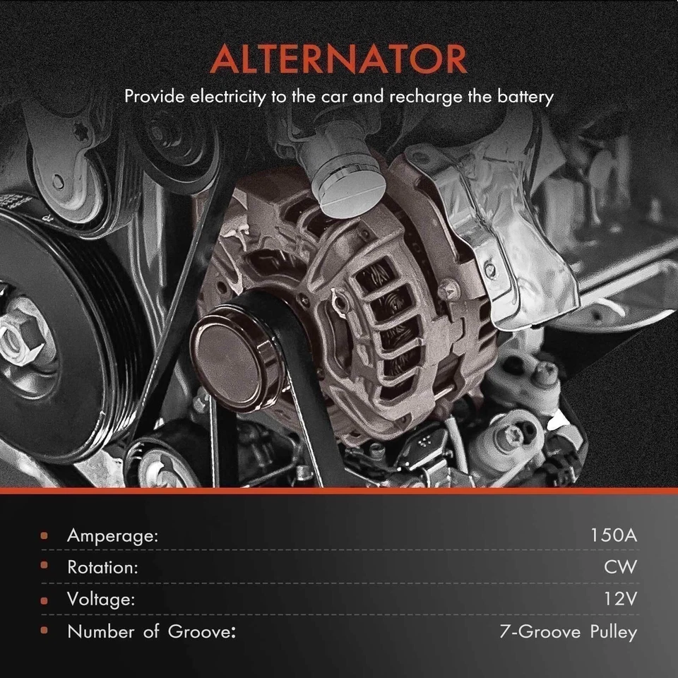 Alternator For 2013-2017 Nissan Pathfinder JX35 QX60 Murano V6 3.5L 11538 150Amp Foto 2 de 4