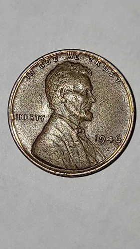 1946 Lincoln Wheat Small Cent Bronze Coin BN Circulated US One Cent