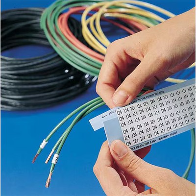 Brady Slfw-500-Pk Wire Marker, Write-On, Self-Laminatng, Pk25, Slfw-500-Pk