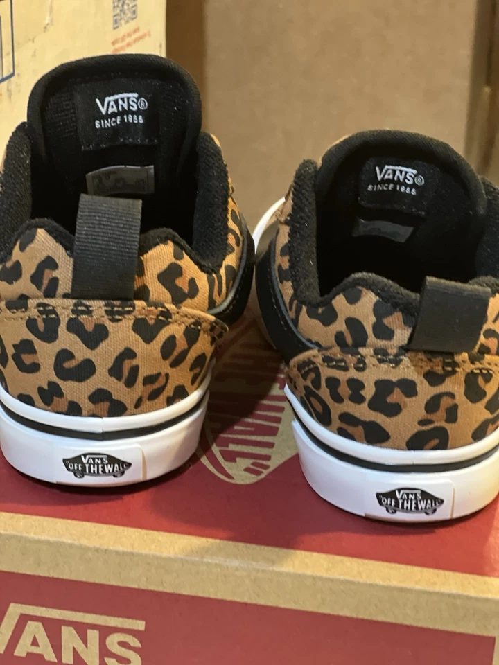 VANS Knu Skool эластичный кружева леопард и черный размер 9c ребенка ясельного возраста туфли новый в коробке - Изображение 4 из 4