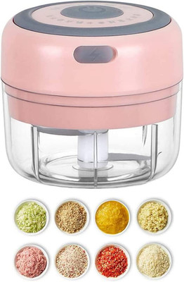 Electric Mini Garlic Mincer, 100ML USB Vegetable Onion Chopper, Portable Small F