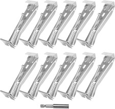 Lot de 10 cintres de gouttière 5", supports de support cachés à vis rapide pour type K