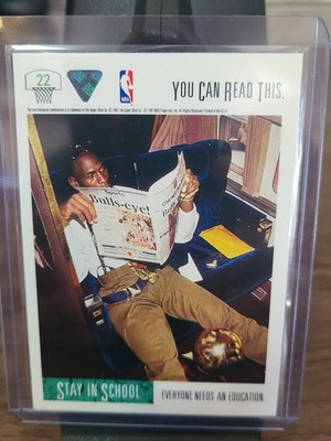 1991-92 Upper Deck Michael Jordan #22 Stay in School Chicago Bulls