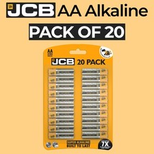 20x AA JCB Super Power Alkaline Batteries LR6 MN1500 Longest Expiry New Battery 0.32 per battery