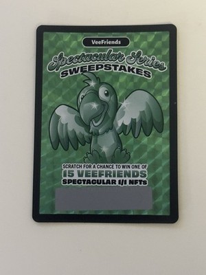 VeeFriends Super Sticker   Spectacular Scratch-Off Chance 1/1 Passionate Parrot
