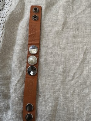 NOOSA Amsterdam Leder Armband Cognac inkl. 3 Chunks - Gr. S/M - 24cm x 2,5cm