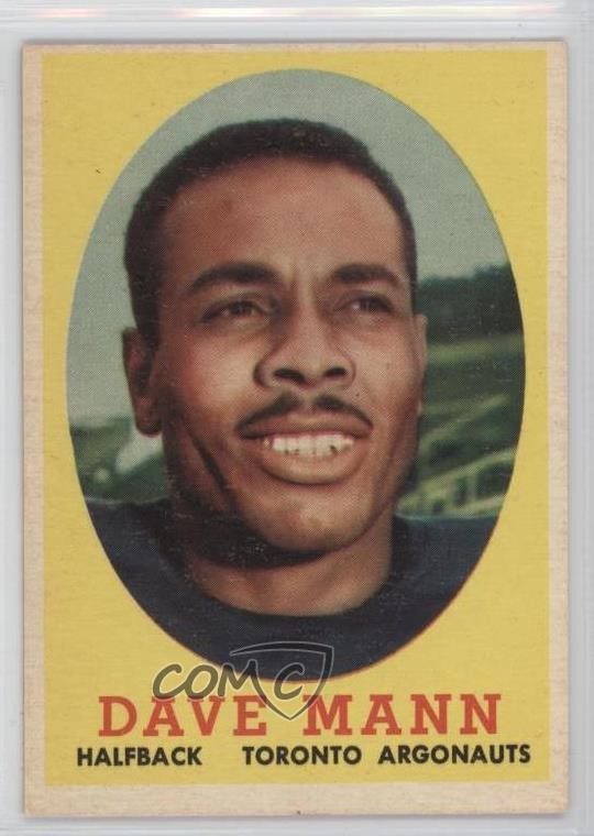 1958 Topps CFL Dave Mann #46 1u6