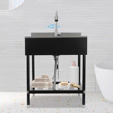 Single Bowl Stainless Free Standing Rectangle Sink Kitchen Sink Bathroom Sink