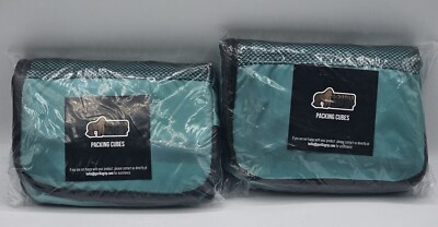 Gorilla Grip 6 Set Packing Cubes Travel Essentials for Suitcases Turquoise