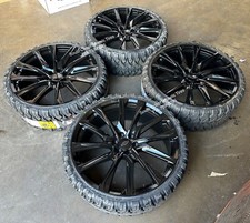 26 Inch Black Wheels 33 Mud Mt Tires Fits Silverado Tahoe Suburban Avalanche 26 Inch Black Wheels 33 Mud Mt Tires Fits Silverado Tahoe Suburban Avalanche