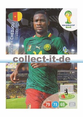 Panini Adrenalyn XL World Cup 2014 - 62 - Aurelien Chedjou - Base Card