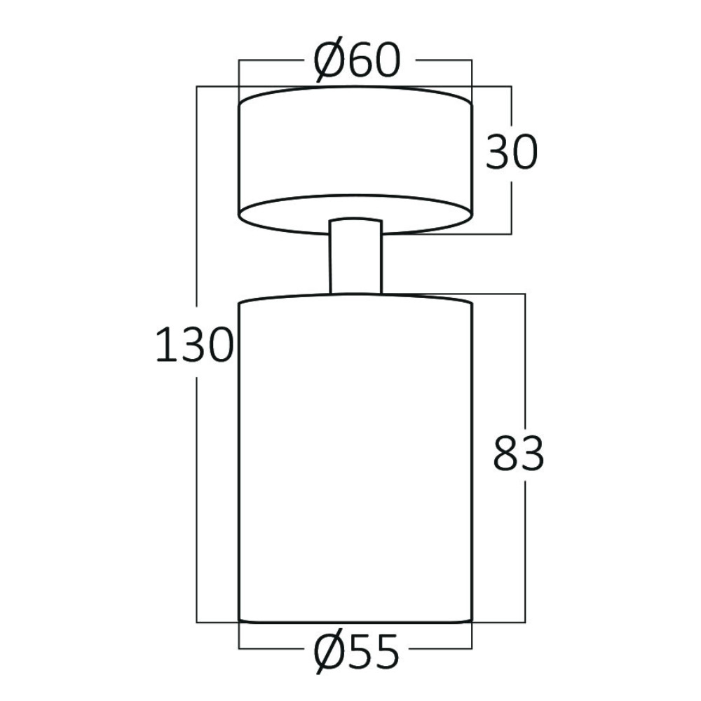 Spot de plafond blanc orientable GU10 design moderne