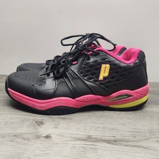 Tenis Prince talla 11 para mujer Warrior negro/rosa