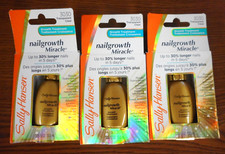 3 SALLY HANSEN NAILGROWTH MIRACLE GROWTH TREATMENT 3030 TRANSPARENT CLEAR 0.45oz