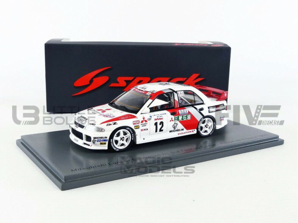 SPARK 1/43 - S6506 - MITSUBISHI LANCER EVOLUTION III - TOUR DE CORSE 1995