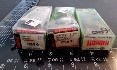 Vintage Rapala Count Down Leurre de pêche CD-9S Argent 3 1/2 dans la