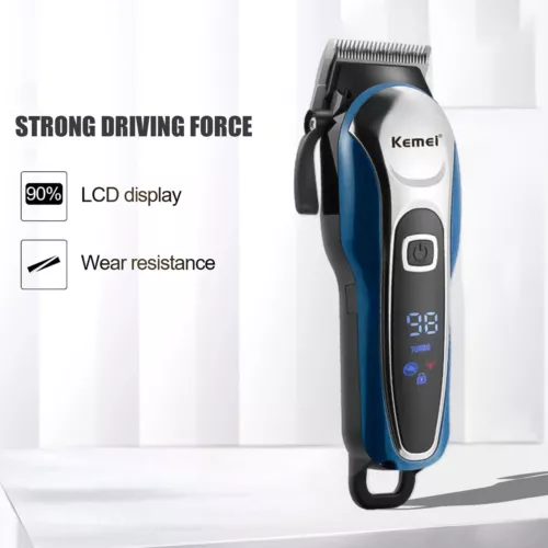 Updated Professional Hair Clippers Trimmer Kit Men Cutting Machine Barber Salon - Picture 7 of 13