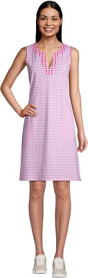 NWT Lands' End Draper James Women's Cotton Jersey Sleeveless Coverup $80 HH243