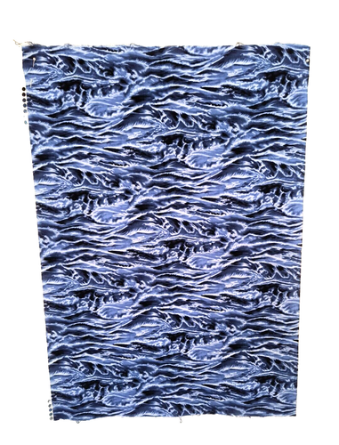 New 19" x 27" Nature's Elements by Hoffman International Fabrics Blue Waves - Picture 9 of 15
