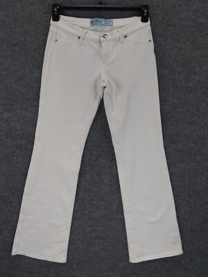 Dax Jeans Womens 7 White Light Wash Denim Cotton Spandex Straight Leg