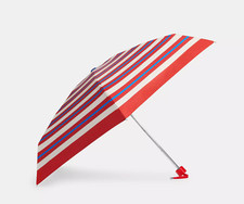 Coach Uv Protection Mini Umbrella In Stripe Print
