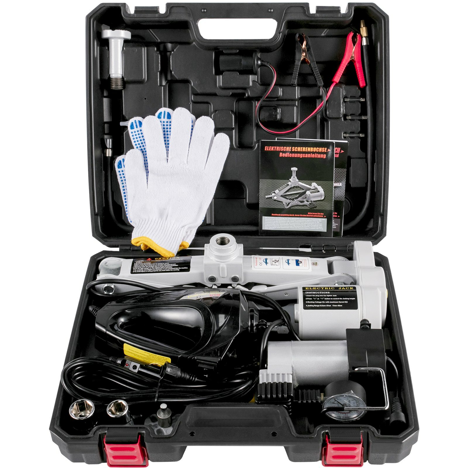 Cric Losange Électrique 3 Tonnes à Levage Automatique Rapide 17-42cm