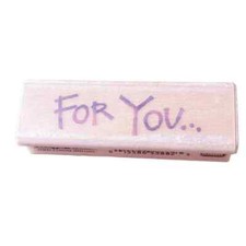 EK Success Image Tree Rubber Stamps - Script For You IT15A