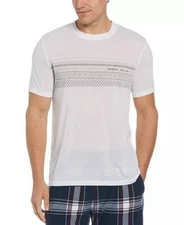 PERRY ELLIS PORTFOLIO Men's Linear Logo Graphic Sleep T-Shirt