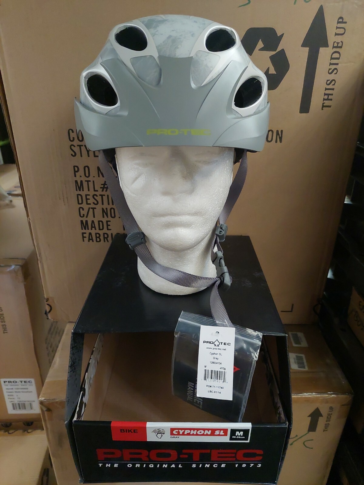 ProTec Cyphon SL Gray Bike Bicycle Helmet Size Medium Protec eBay