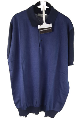Corneliani Herren Poloshirt 91M521 mit 20% Seide dunkelblau Gr.54