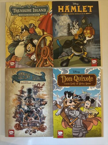 DISNEY HAMLET MOBY DICK HAMLET DON QUIXOTE OOP trades Paperbacks Donald Duck
