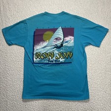 VTG 90s Ron Jon Surf Shop Pocket T-Shirt Single Stitch USA Made Cocoa Large