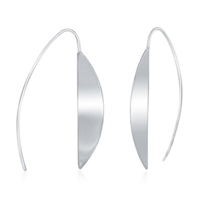 Sterling Silver Half Moon Thread Earring main image 0