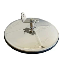 FortPro Prima Tech Universal Round Mirror Convex Stainless Steel 6 Inches Right