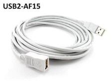15 ft USB 2.0 A Male/Female Shielded Extension Cable