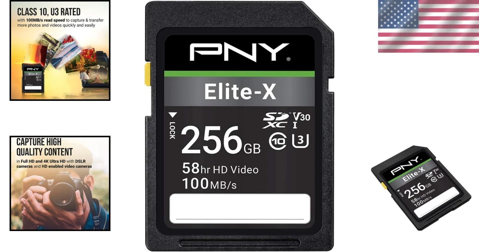 Durable 256GB Elite-X SD Card - 100MB/s Speed, Ideal for 4K Content Creators - Image 2 of 4