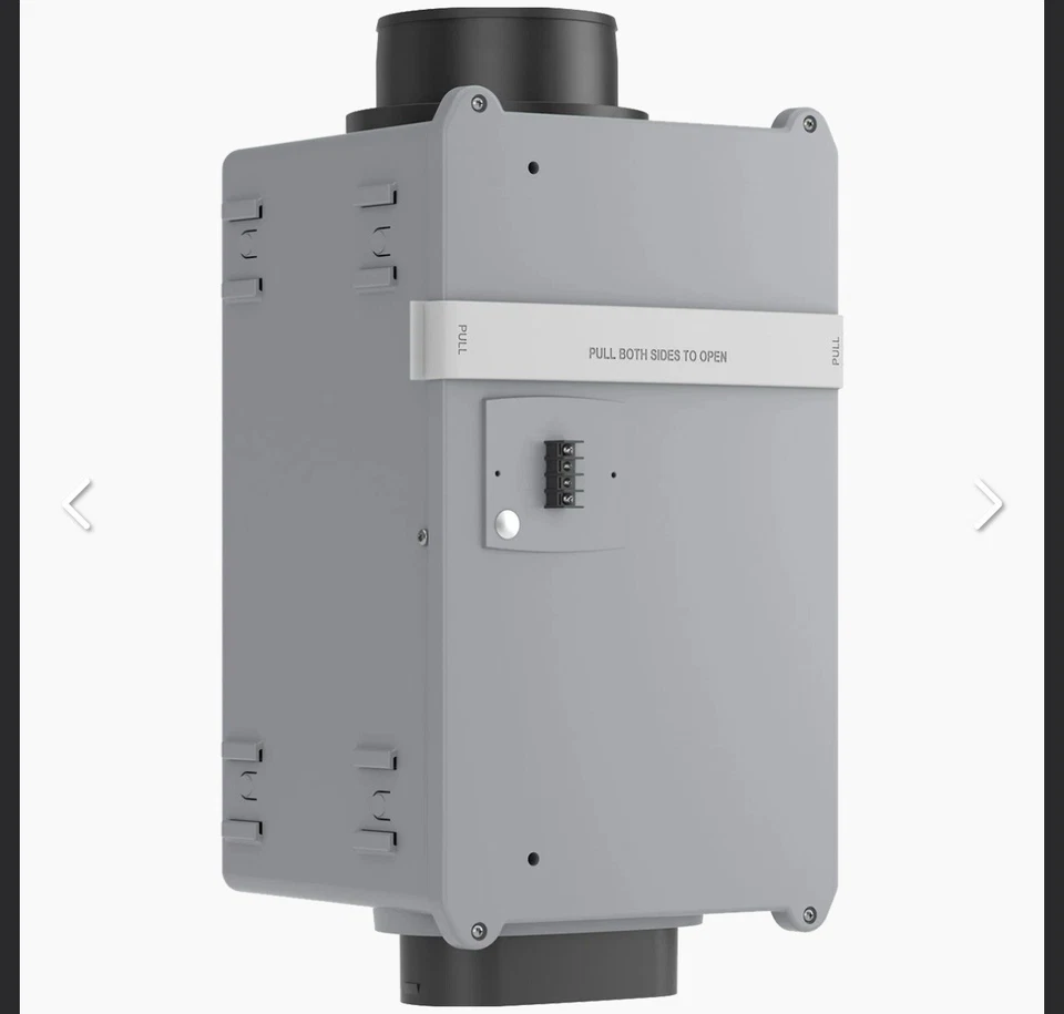 Ventilador de aire fresco Aprilaire 8145 amortiguador de potencia admisión con controlador  Foto 3 de 4