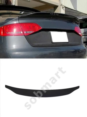 AUDI A4 B8 2008-2015 SALOON BOOT REAR TRUNK SPOILER TUNING SOBMART - Image 1 of 4