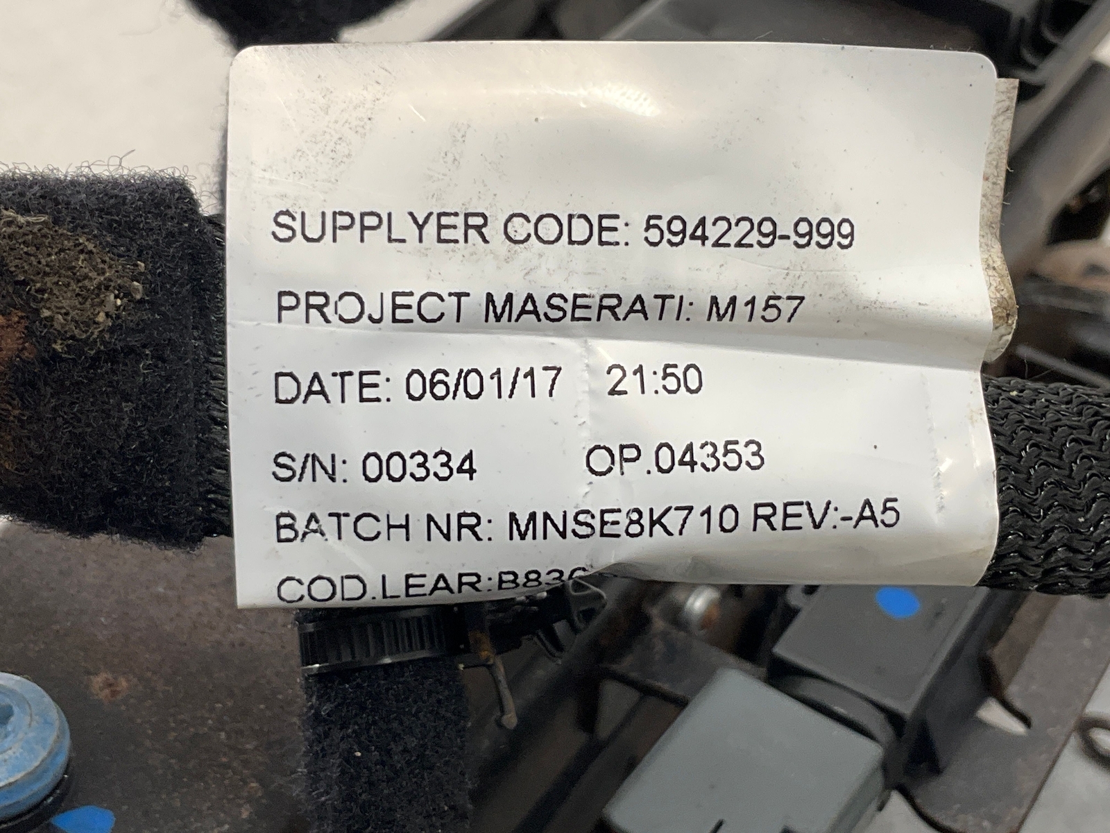 17-20 MASERATI Levante Front Left Driver Lower Seat OEM C