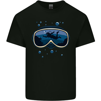 Scuba Tauchen Maske Diver Herren Baumwolle Maglietta T-Shirt