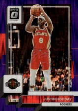 2022-23 Donruss Optic Justin Holiday #129 Purple Shock Houston Rockets 4B