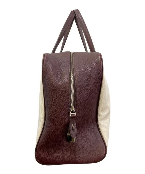 Bolso Boston BALLY Cuero y Lona Beige×Marrón Foto 3 de 4