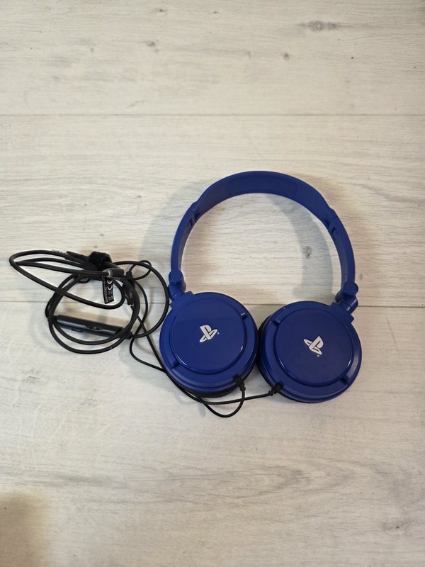 PRO4-10 PS4 PS5 Gaming Chat WIRED PC XBOX One Headset with Mic Blue PlayStation