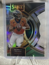 2023 Panini Select - Premier Level Russell Wilson #129 Black & Green Prizm...