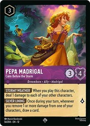 Pepa Madrigal - Calm Before the Storm 56/204 Lorcana The Wilds Unknown Super Rare