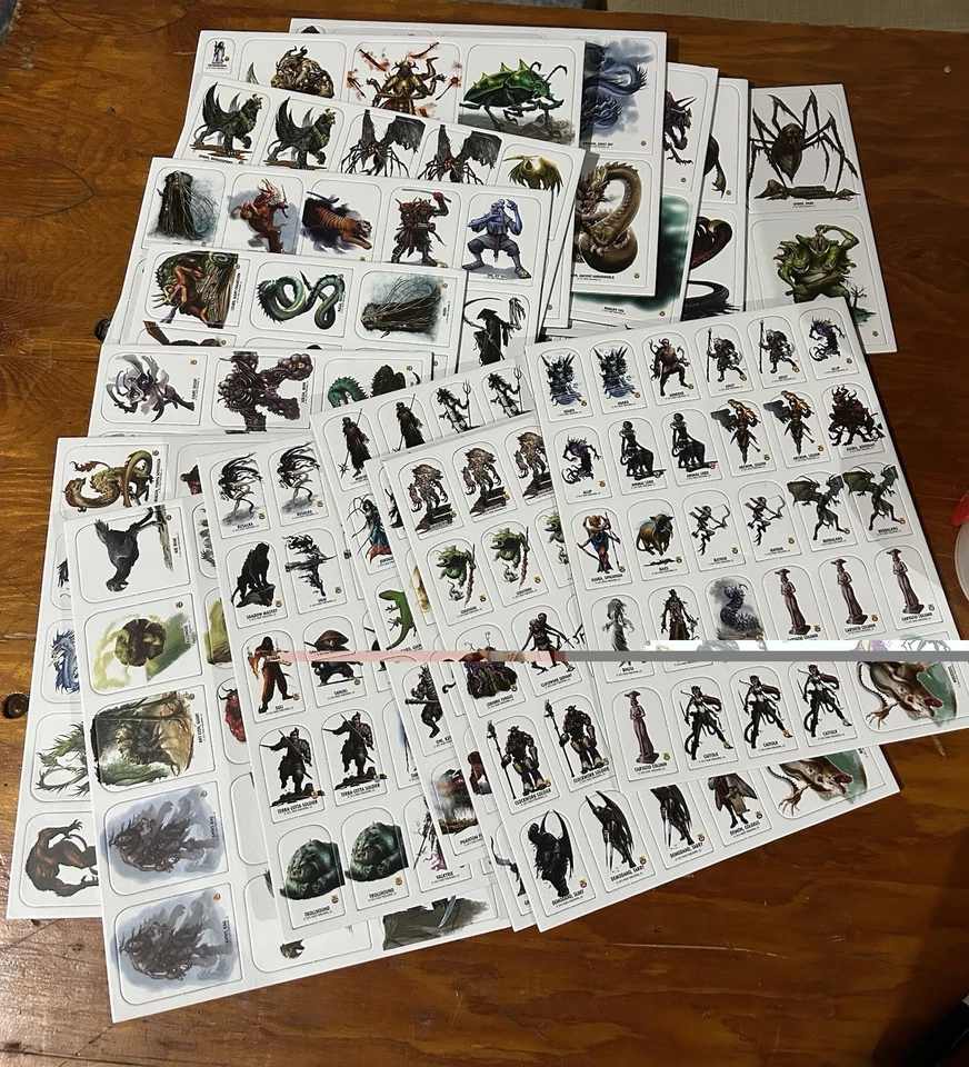 Pathfinder Pedoni Bestiario Box 3 FUORI STAMPATO Completo Non Forato - Immagine 3 di 4