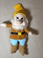 Disney Store Happy Plush Mini Bean Bag Snow White Seven Dwarfs Vintage