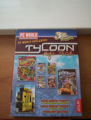 Tycoon Mega Pack 3 Spiele Boxset + 4 Addons PC CD-ROM gebraucht guter Zustand