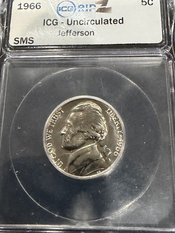 1966 ICG Graded Jefferson Nickel Check out The Steps On This Beauty K-10
